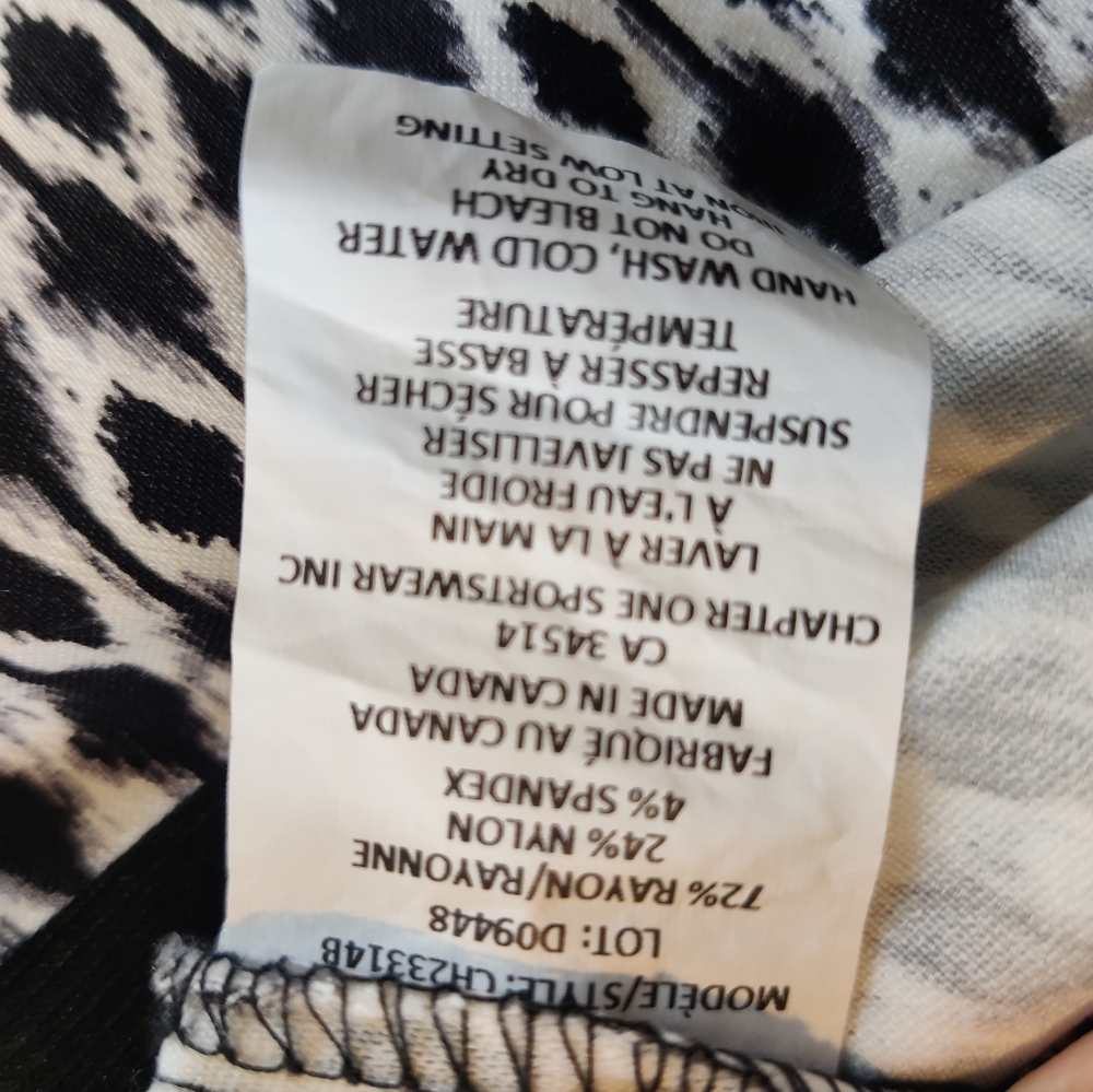 Medium Black and White Patterned Pants - image 8